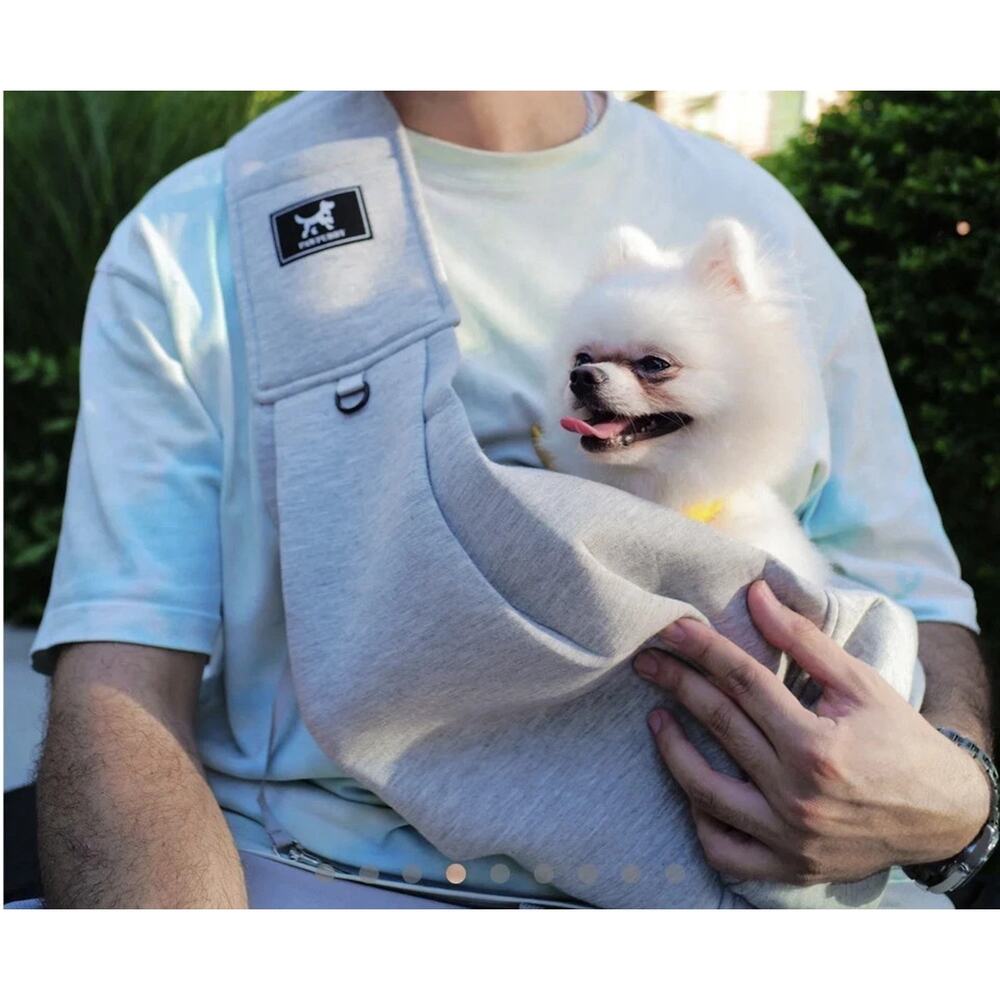 PAWPUBBY Cat OR Dog Sling Pet Carrier Critter Cuddler - Cozy, phone holder NEW